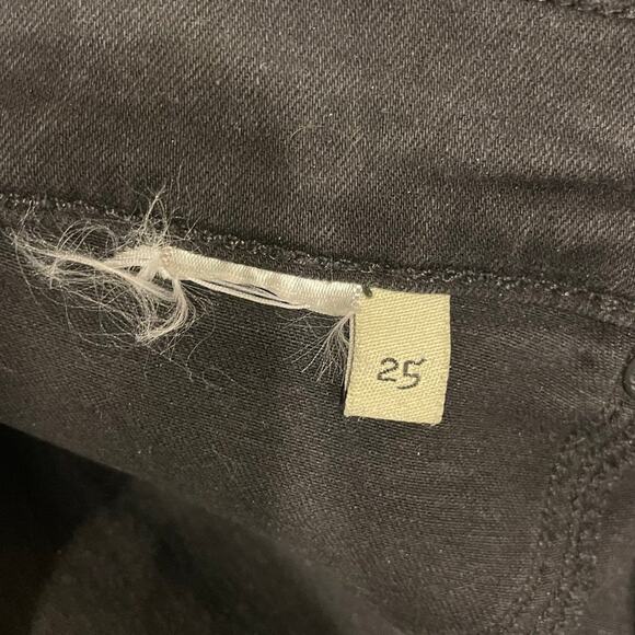 Rag & Bone Legging Jean Womens 25 Black Distressed Denim Goth Emo Skinny - Picture 8 of 8